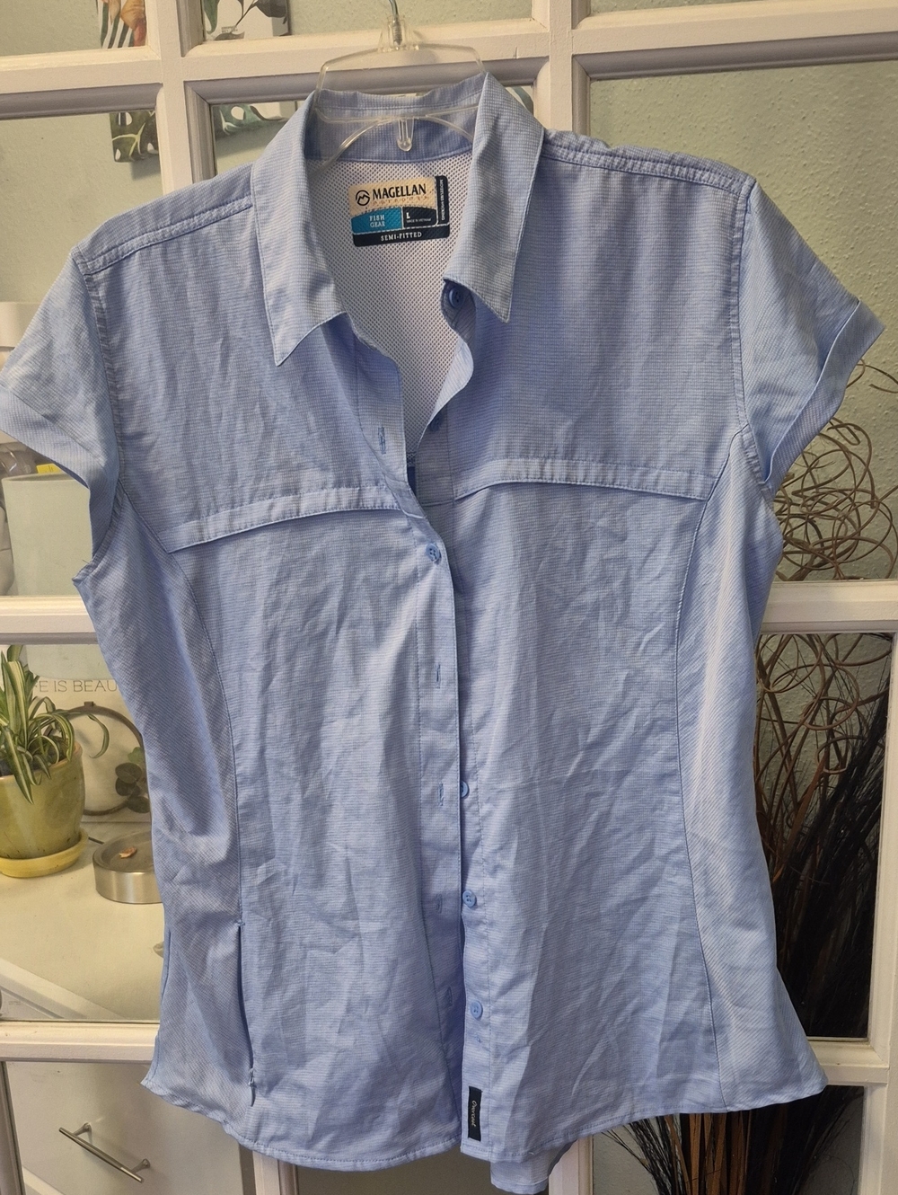 Magellan Outdoors Women's Pale Blue Laguna Madre Fishing